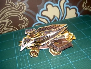 纸模工坊暗夜精灵族弩车纸模型益智玩具3d模型手工diy道具摆件