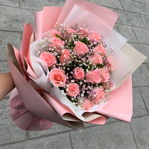 19朵戴安娜玫瑰花束