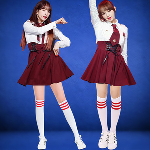 爵士舞服装宇宙少女jk韩版女团学生毕业班服啦啦操拉拉队走秀时尚