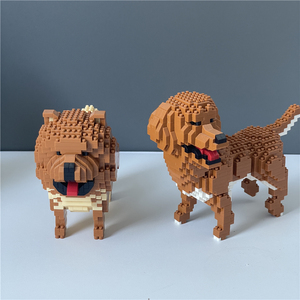 嬉仔玩具淘宝微型小颗粒拼装积木拼图成人益智玩具女生男孩宠物猫狗