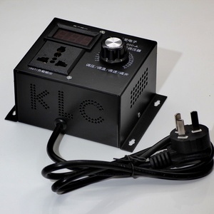 电机调速器220v交流 单相 大功率变速器插座 带显示可控硅调压器