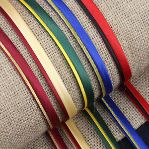 包边条布料旗袍滚边条8.5mm领口免烫镶边嵌条仿真丝缎带服装辅料