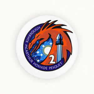 spacex crew 2 别针徽章胸针冰箱贴画nasa载人航天太空周边纪念品