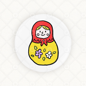 俄罗斯苏联套娃别针徽章冰箱贴画摆件装饰卡通旅游周边纪念品