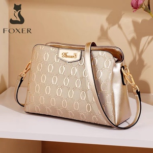 金狐狸真皮女包