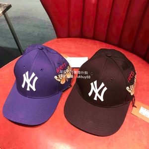 【英国代购】gucci/古驰 时尚ny联名款棒球帽 3色特价