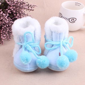 婴儿棉鞋冬季0-1岁宝宝鞋加绒保暖幼儿软底学步鞋新生儿不掉脚套