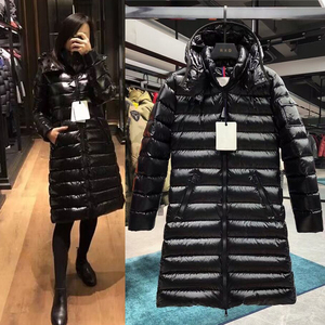 蒙口冬羽绒服女2021年新款舒淇明星同款中长款修身白鹅绒外套免洗