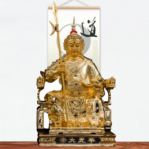 华光大帝神像台湾工艺纯铜鎏金灵官马元帅华光天王马天君供奉神像