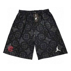 clot联名aj飞人篮球短裤满印丝绸限定中国风冠希edc男女宽松裤子