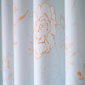 菊の家居 498 日本设计印花工艺  形状记忆加工窗帘