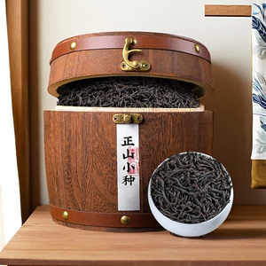红茶正山小种茶叶木桶礼盒装500g上等好茶送礼朋友长辈2024新茶