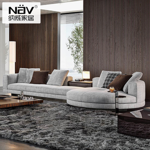 纳威意式极简布艺沙发客厅2023年新款科技布现代简约创意北欧轻奢