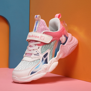 笨笨熊童鞋女2021秋冬新款网布透气耐磨儿童运动鞋中大童休闲鞋子