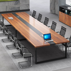 会议桌长桌简约现代西安办公家具工作台会议室长条桌办公桌椅组合