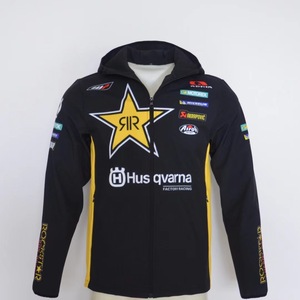 摩托车骑士 rockstar 特别版厂服卫衣连帽休闲风衣服拉链冲锋衣