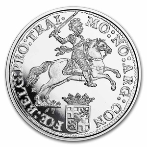 荷兰2023 杜卡特骑士复刻银章银币1盎司 纯银 类精致工艺