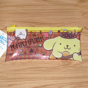 日本原装进口pompompurin布丁狗 文具笔袋(透明)