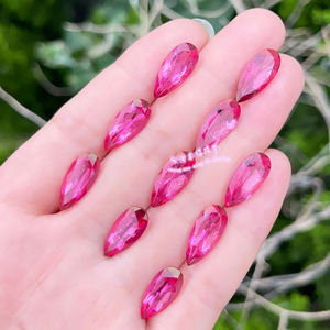 粉色托帕石戒面