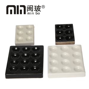 瓷点滴板6/12孔穴陶瓷黑白反应板比色井穴板化学显色沉淀对照实验
