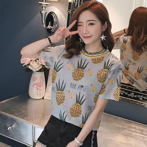 菠萝衣服t恤女