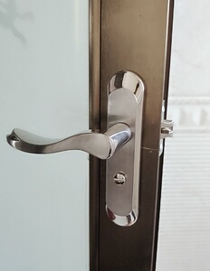 卫生间不锈钢门锁铝合金门锁厕所洗手间浴室门锁把手无钥匙通用型