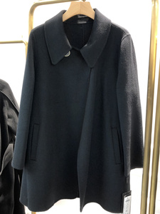 2021冬新款雅各卡洛21-819双面羊绒大衣女长款英伦风高端毛呢外套