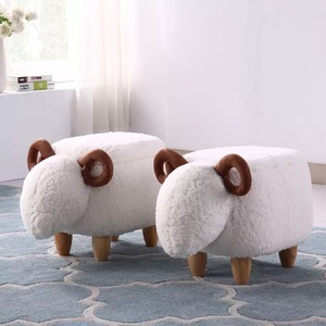 小羊动物造型凳子创意客厅可爱收纳储物可坐沙发凳入户门大号坐凳
