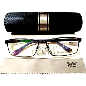 镜架 近视眼镜框 威高眼镜 男款 纯钛 镜架 veeko 3485 枪色 全框