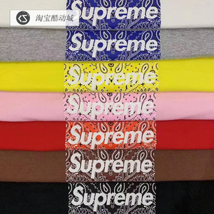 supreme 19fw bandana box logo bogo 腰果花 短袖 t恤 tee