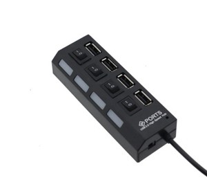 usb hub usb hub集线器 四口带独立开关hub usb2.0分线器扩展hub