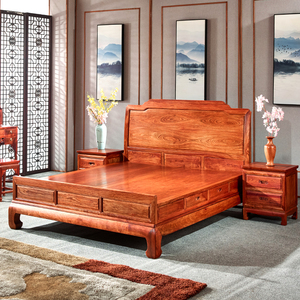 小叶紫檀红木床