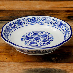 青花陶瓷菜盘餐盘深汤盘饭盘饺子盘剁椒鱼头盘鱼头泡饼盘异性盘子