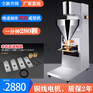 肉丸机成型机商用立式全自动鱼丸牛肉丸实心丸子台式蛇饲料丸子机