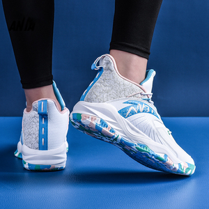 安踏篮球鞋男鞋2021春夏季新款耐磨防滑kt霸道水泥地5低帮战靴