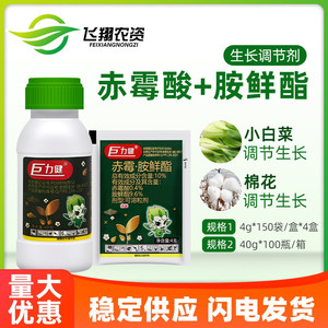 汤普森 巨力健10%赤霉酸胺鲜酯白菜果蔬增产抗旱抗病调节生长剂4g