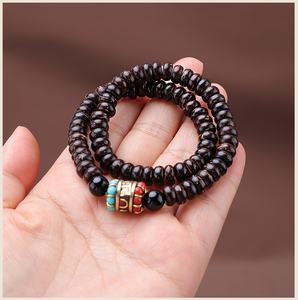 天然椰壳手串佛珠子手链玛瑙文玩配饰尼泊尔民族风男女菩提子手饰