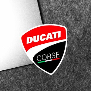 ducati corse 杜卡迪头盔贴纸 摩托车改装贴纸防水反光贴花