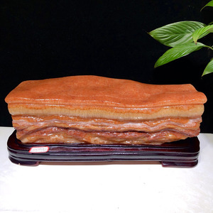 猪肉石 精品石头 彩霞石扣肉原石 送礼五花肉石礼品 石头精品