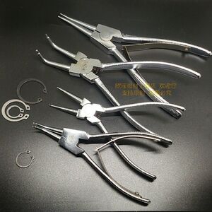 宁桥挡圈钳卡簧钳轴用孔用6寸8寸防盗锁把手卡王钳专用型锦鑫工具6
