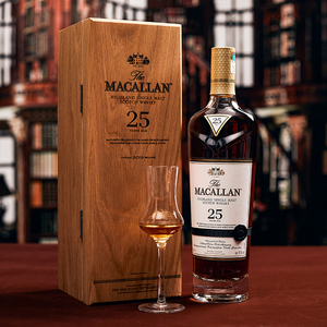 【龙粤】macallan 麦卡伦25年雪莉桶单一麦芽苏格兰威士忌 行货
