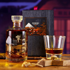 【龙粤】suntory hibiki 三得利响21年花鸟限量威士忌酒 礼盒装