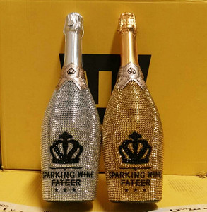 单瓶价格(钻石皇冠香槟土豪金)气泡酒750ml夜店酒吧量大价优