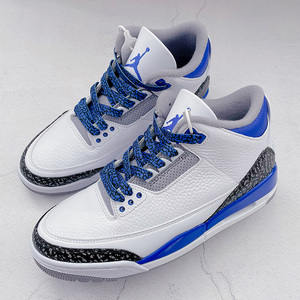 cmfy适配nike耐克aj1af1空军一号aj3赛车蓝白蓝小闪电爆裂纹鞋带