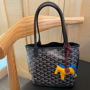 戈雅goyard菜篮子包狗牙包购物袋双面anjou mini手提托特包单肩女