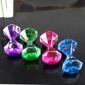 创意双钻海洋动物油滴沙漏摆件浮游海豚动感油滴学生礼品家居装饰