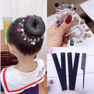 儿童丸子头啪啪圈盘发器韩式扎头发饰女童编发懒人花苞头盘发神器