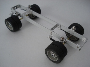 铝合金玩具车架改装配件DIY组装铝制弹簧车架底盘车卡车壳模型