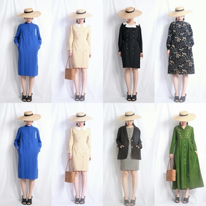 【两件包邮】10月20号晚9点半 vintage古着孤品日本制羊毛连衣裙