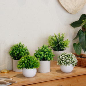 桌面假花仿真绿植盆栽摆件家居装饰室内植物盆景假花花卉咖啡厅
